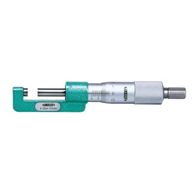 INSIZE Navmikrometer med rak bygel, 0-25 mm