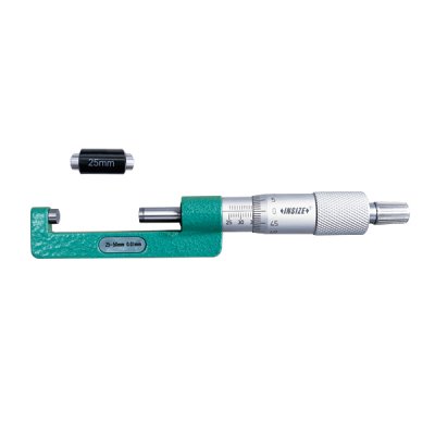 INSIZE Navmikrometer med rak bygel, 25-50 mm