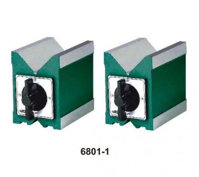 INSIZE Magnetiska V-block (ett par), 80x70x95 mm, för Ø6-67 mm