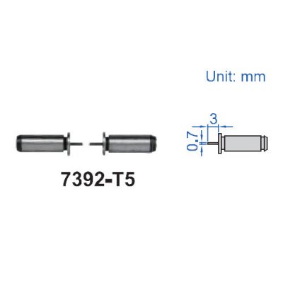 INSIZE Mätspetsar (platt 0.7 mm)
