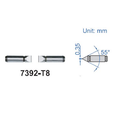 INSIZE Mätspetsar (mejsel 55°)