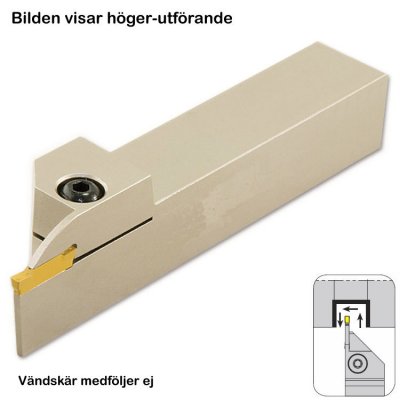 AKKO Stickstål för MGMN 2 mm, skaft 16x16 mm