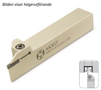 AKKO Stickstål för GCTX 2002 skaft 16 mm, vänster