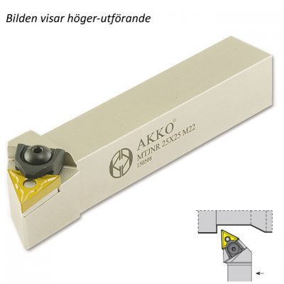 AKKO Svarvstål för TNM* 2204**, skaft 32x32 mm