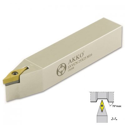 AKKO Svarvstål för VCMT 1103, skaft 20x20 mm