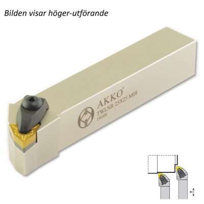AKKO Svarvstål för WNMG 0804**, skaft 32x32 mm