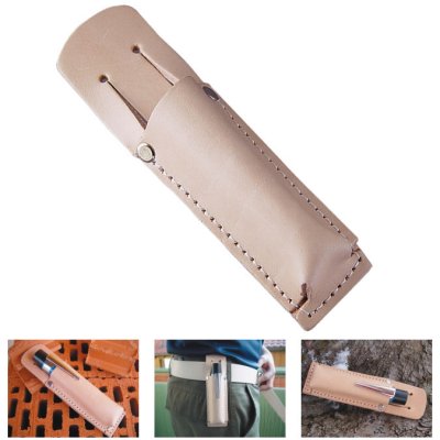 BLEISPITZ Läderhölster för t ex. krithållare