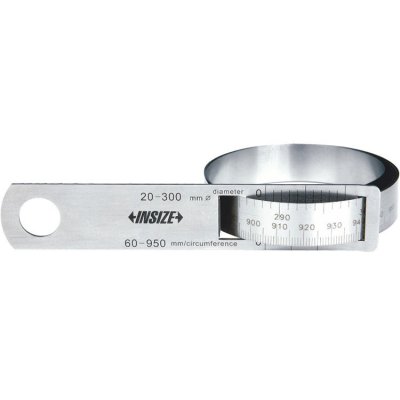INSIZE Måttband Ø50-300 mm, omkrets 150-950 mm