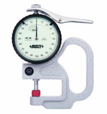 INSIZE Analog tjockleksmätare, 0-1 mm x 0.001 mm