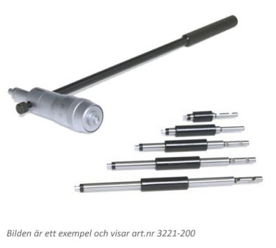 INSIZE Stavmikrometer 25-50 mm x 0.01 mm