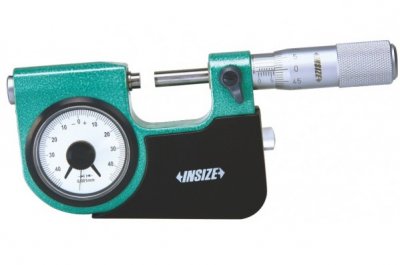 INSIZE Indikerande mikrometer, 0-25 mm