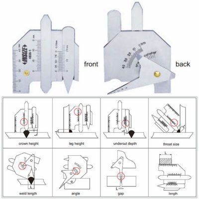 INSIZE Svetsmått "universal"