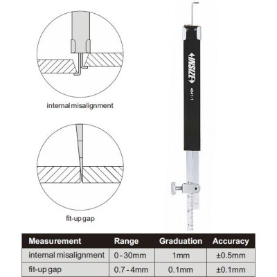 INSIZE Svetsmått för rör