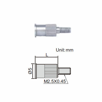 INSIZE Mätspets Ø5 mm L=8 mm