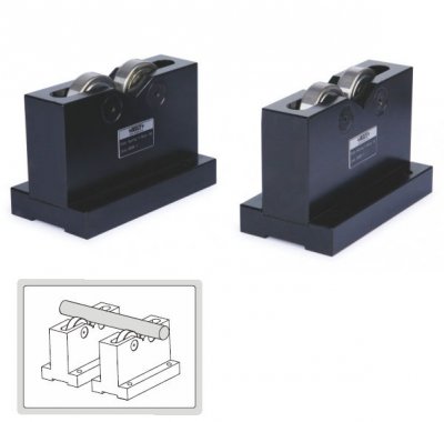 INSIZE V-block med kullager, 150x80x100 mm, för Ø5-55 mm, ett par