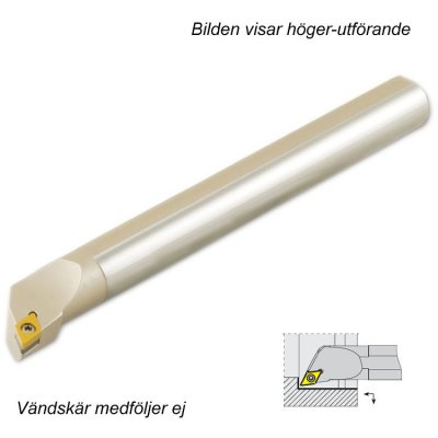 AKKO Innersvarvbom för skär DCMT 0702