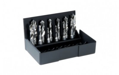 VÖLKEL Borr med bitsfäste, Ø3-10 mm (för trä + för metall)