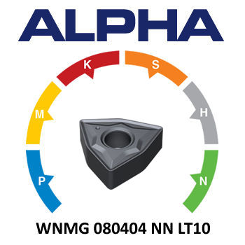 LAMINA ALPHA WNMG 080404-NN, LT10 (10 st)