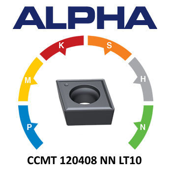 LAMINA ALPHA CCMT 120408-NN, LT10 (10 st)